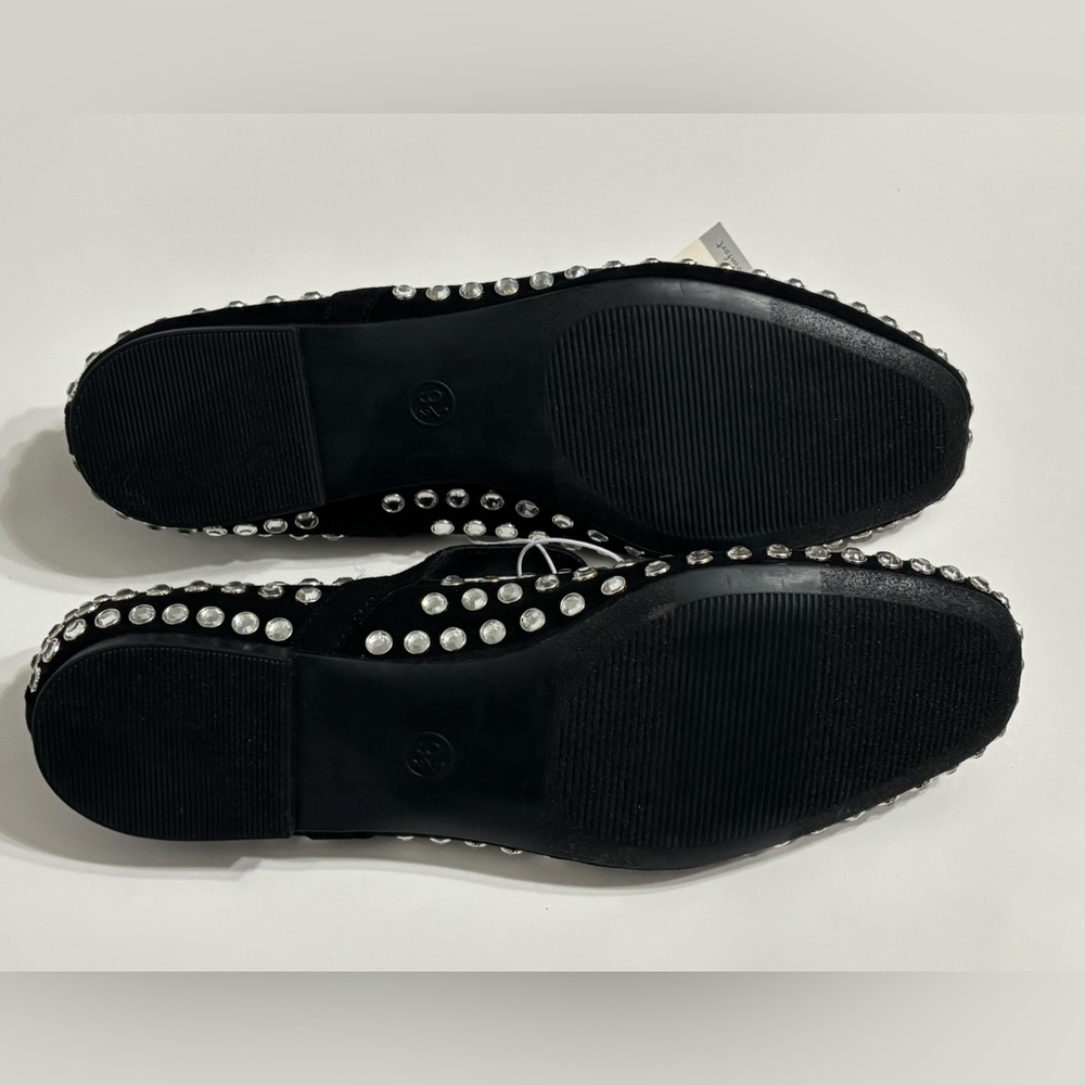 A New Day Women's Issa Rhinestone Mary Jane Ballet Flats Black Size 9.5 - Picture 5 of 5